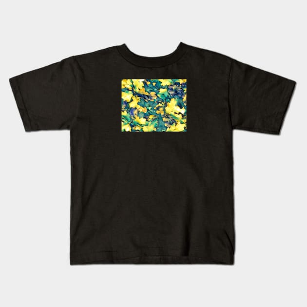 Oak leaves of a different color Kids T-Shirt by Dillyzip1202